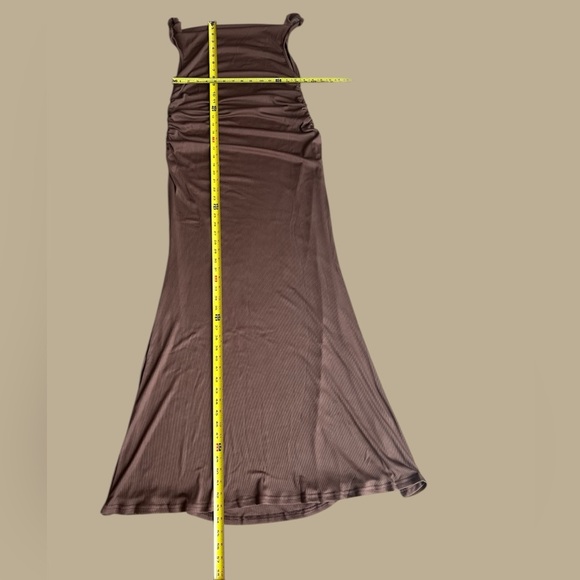 Caramel Cowl Neck Maxi Slip Dress NWOT - Picture 7 of 7